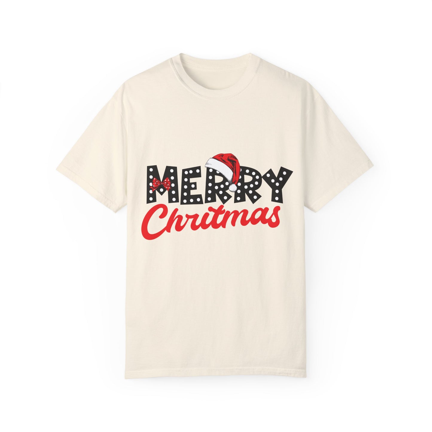 Merry Christmas with Santa's Hat Tee