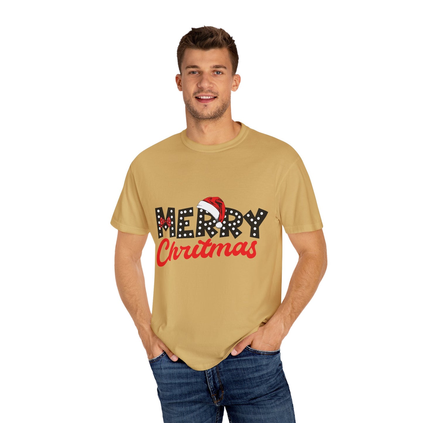 Merry Christmas with Santa's Hat Tee