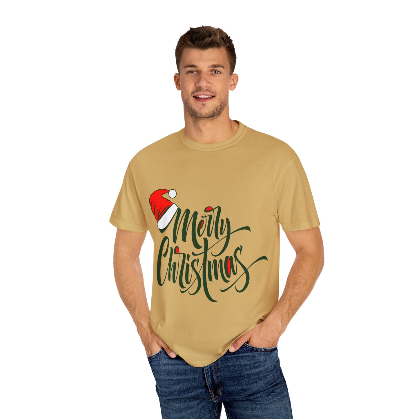 Merry Christmas Santa Hat Tee