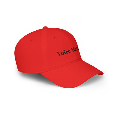 Low Profile Baseball Cap: Social Justice VOICE MATTERS