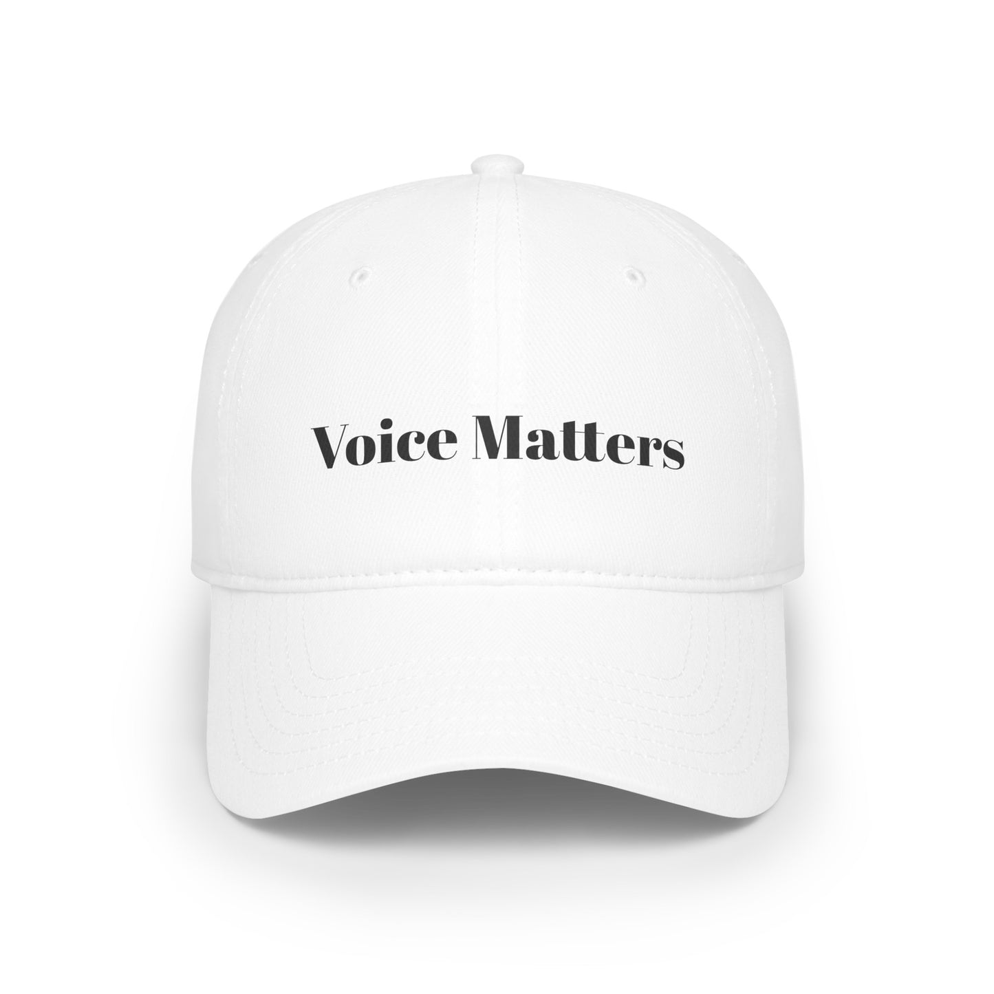 Low Profile Baseball Cap: Social Justice VOICE MATTERS