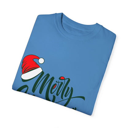 Merry Christmas Santa Hat Tee