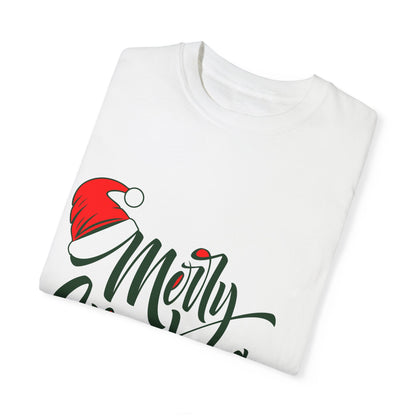 Merry Christmas Santa Hat Tee