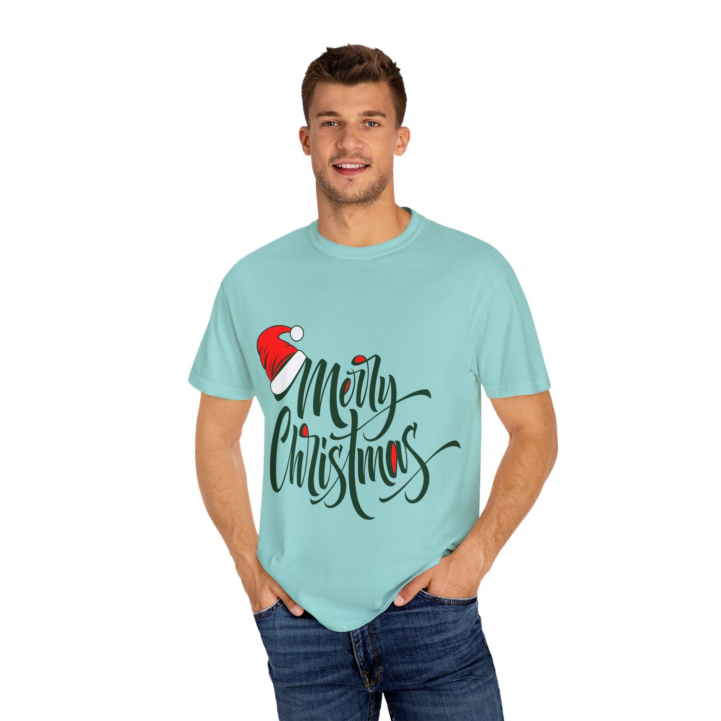 Merry Christmas Santa Hat Tee