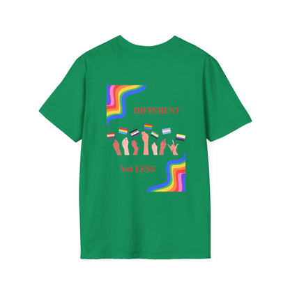 PRIDE Month T-Shirt: Different, Not Less