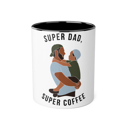 Father's Day Mug, 11oz: Super DAD, Super Coffee