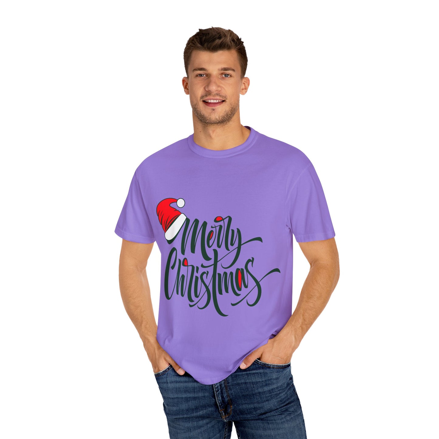 Merry Christmas Santa Hat Tee