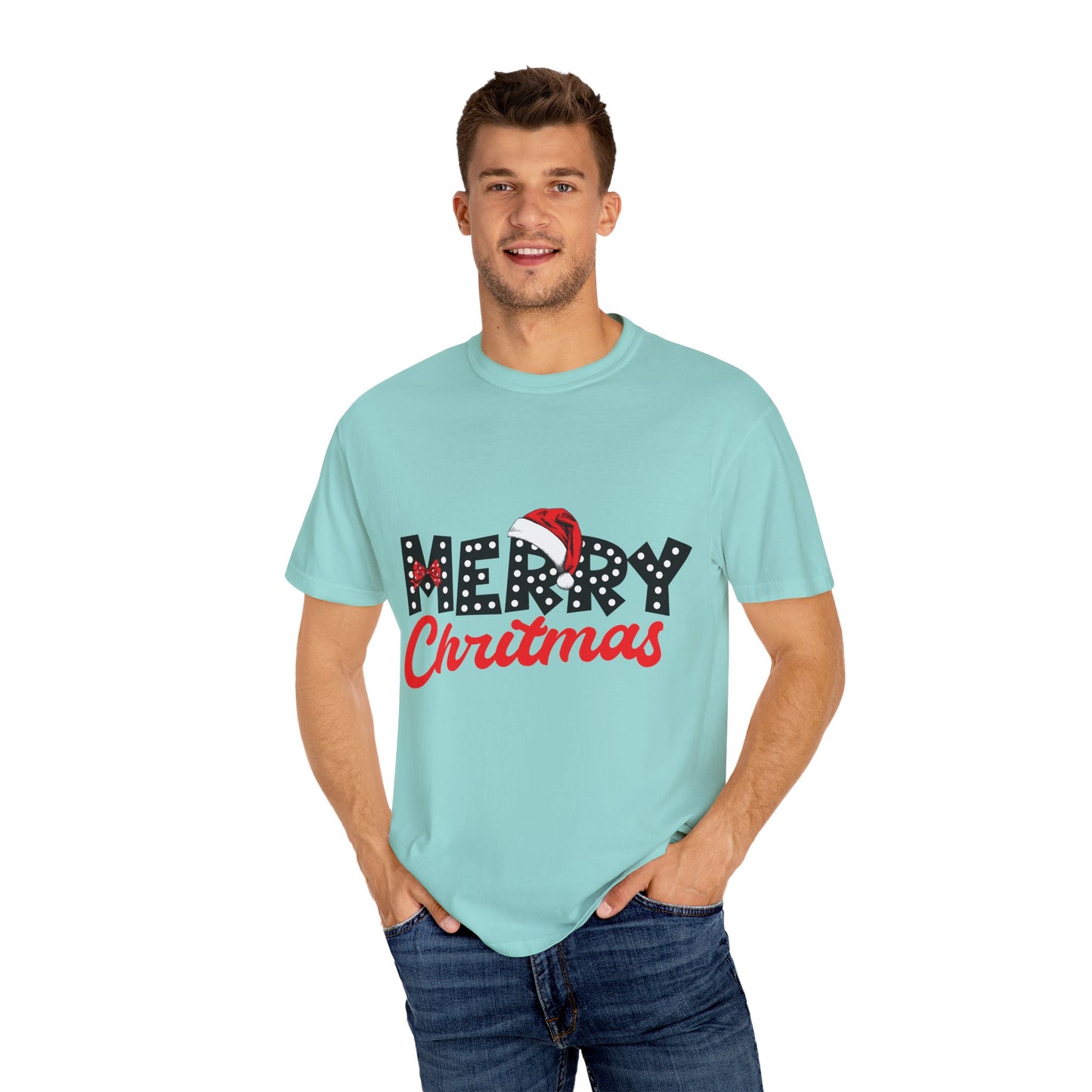 Merry Christmas with Santa's Hat Tee