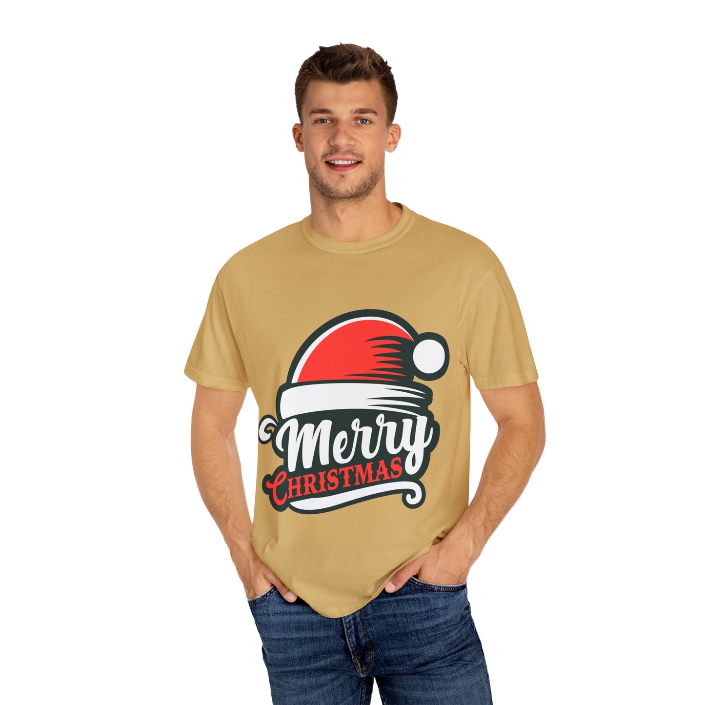 Santa Hat Holiday Vibes Tee